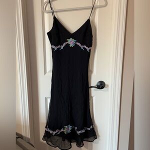 Betsey Johnson Vintage Silk 90s Sundress